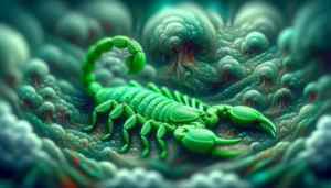 sonhar com escorpi&atilde;o verde